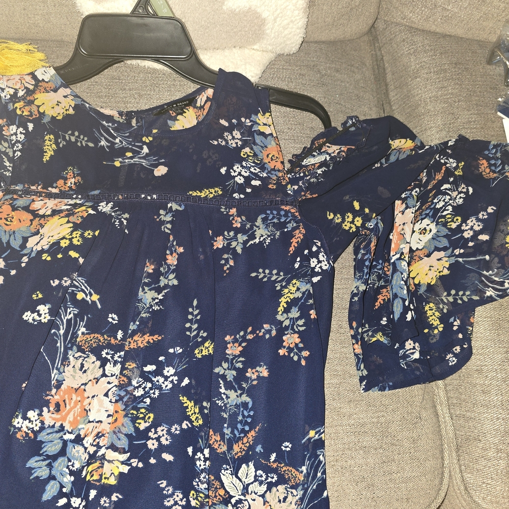 Lucky Brand Navy Floral Dress